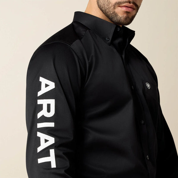 Ariat Mens Team Logo Twill Fitted Fit - Broken horn
