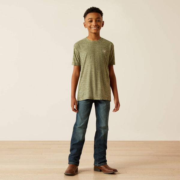 Ariat Tree Bark Camo Charger T-Shirt - Broken horn