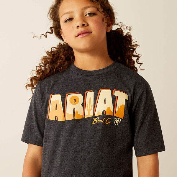 Ariat Postcard Girl's  Tee - Broken horn