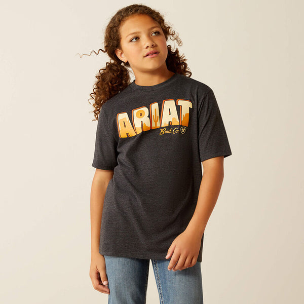 Ariat Postcard Girl's  Tee - Broken horn
