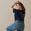Ariat Ladies Real Mama Hen Tee - Broken horn