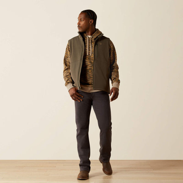 Ariat Men's Logo Softshell Vest - Broken horn