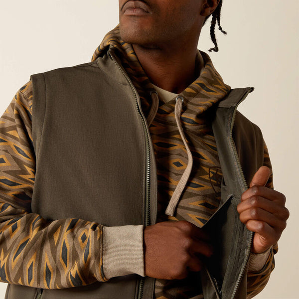 Ariat Men's Logo Softshell Vest - Broken horn