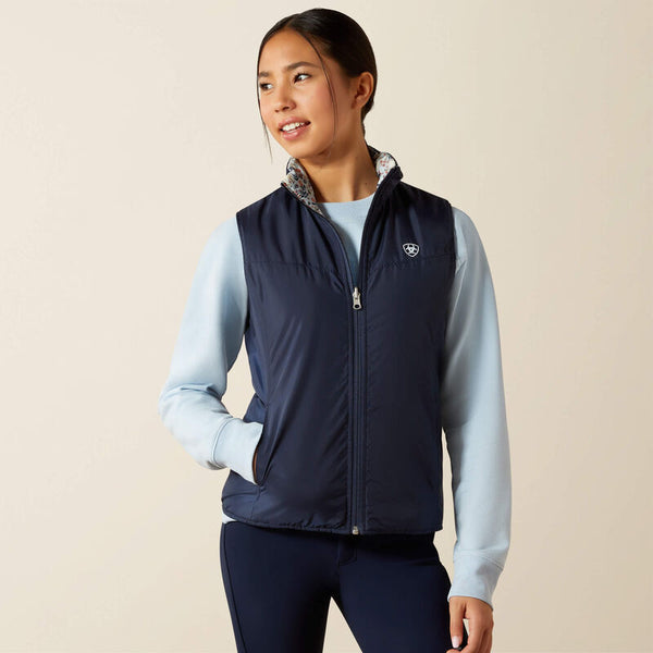 Ariat Girl's Bella Reversible Insulated Vest - Broken horn