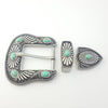 Buckle set: Western/Navajo Style Buckle/Loop/Tip - Broken horn