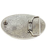 Western Oval Sunflower Buckle - Broken horn