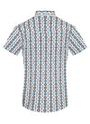 Men's Western Pearl Snap Aztec Print Shirt