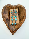 6 Pair Western Navajo Style Stud Earring Set 