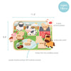 Wooden Barn Animal Puzzle, 6 piece Farm Sounds Learning Toy - Broken horn