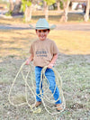 Cowboy in Training - Tan - Broken horn