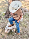 Cowboy in Training - Tan - Broken horn