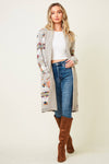 Multi Aztec Print Cardigan - Broken horn