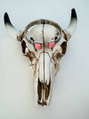 Western Stone Hinge Bangle Bracelet - Broken horn