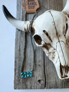 Western Cluster Bar Necklace  - Broken horn