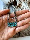 Western Cluster Bar Necklace  - Broken horn