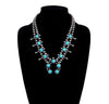 Western Squash Blossom Necklace - Broken horn