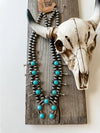 Western Squash Blossom Necklace - Broken horn