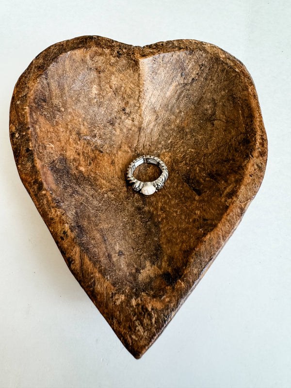 Western Simple Stretch Ring - Broken horn