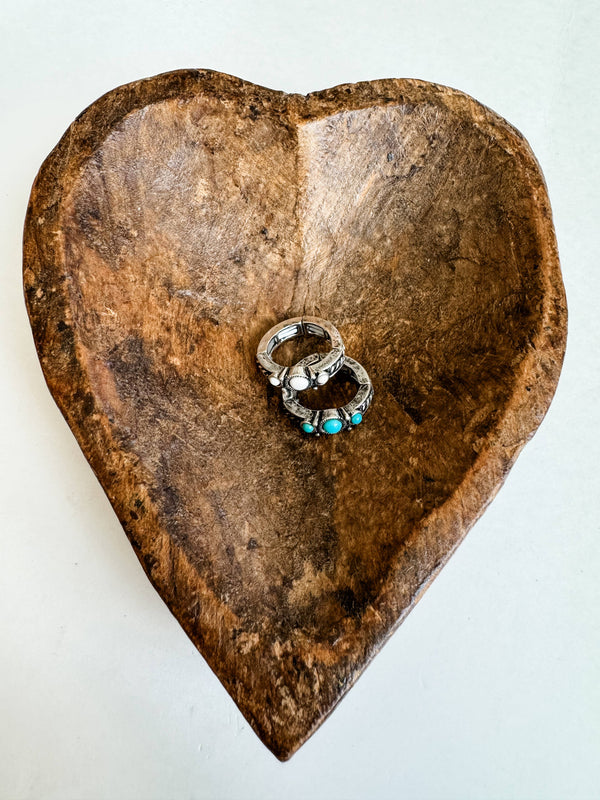 Western Simple Stretch Ring - Broken horn