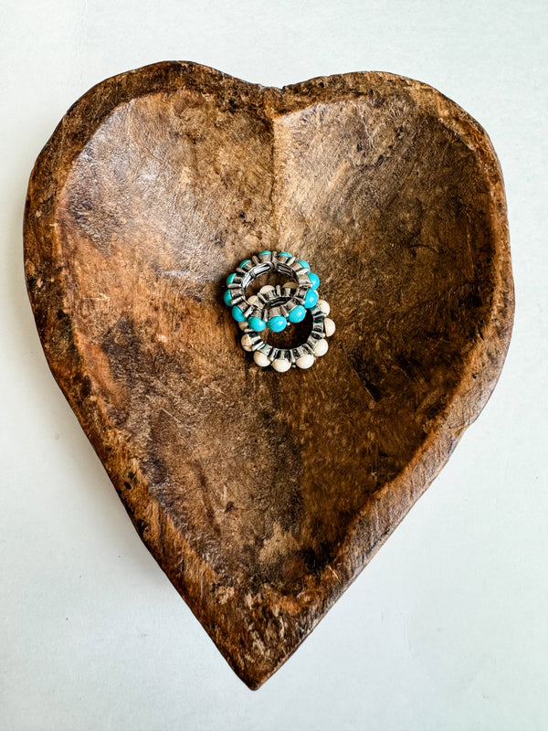 Western Simple Stretch Ring - Broken horn