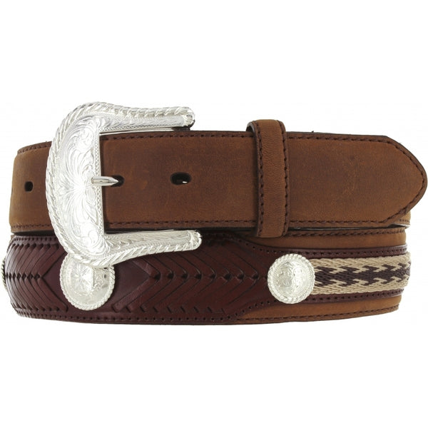 The Duke Center Applique Belt - Broken horn