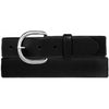 Tony Lama Black Leather Belt - Broken horn