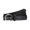 Justin Black Classic Western Men's Belt - Big & Tall - Broken horn