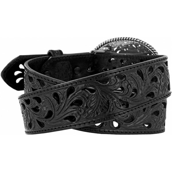 Pierced Filigree Trophy Belt - Broken horn