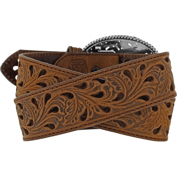 Pierced Filigree Trophy Belt - Broken horn