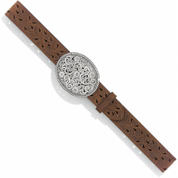 Pierced Filigree Trophy Belt - Broken horn