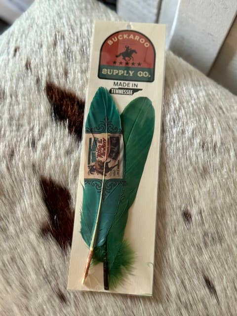 King of the Rodeo Hat Feather - Broken horn