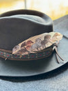 Wild Horses (Cream) Hat Feather - Broken horn