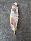 Wild Horses (Cream) Hat Feather - Broken horn