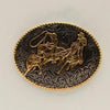 Oval Roped Antique Buckle
