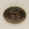 Oval Roped Antique Buckle