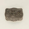 Crumrine Rectangle Buckle Floral Scrolling Roped Edge
