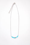 Gold Plated Dainty Chain Necklace with Turquoise