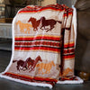 Wrangler® Running Horse Plush Sherpa Throw