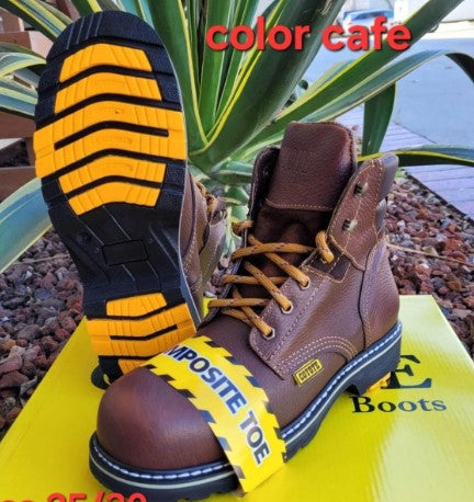 Work Boot with Composite Toe - Broken horn