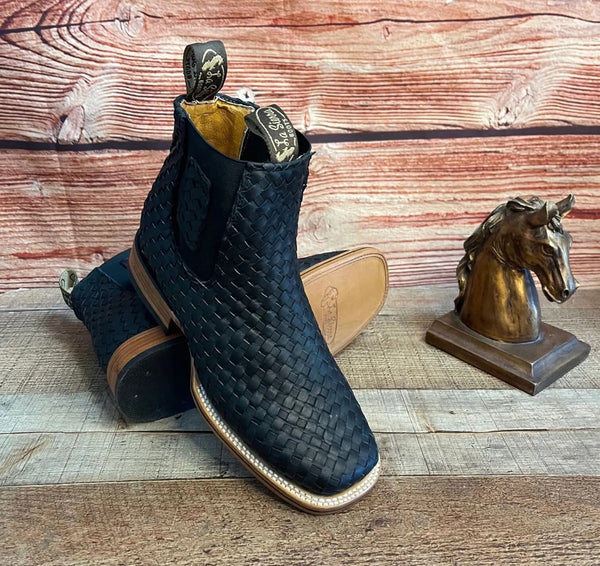 Botin Vaquero Petatillo Tejidos - Broken horn
