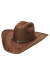 Kids Faux Suede Cutter Crown Cowboy Hat