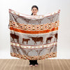 Longhorn Plush Sherpa Throw