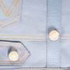 Wrangler Pet Denim Vest Harness Light Wash