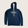 Cowboy Cool Western Brand Hoodie - Midnight/Heather Grey - Broken horn