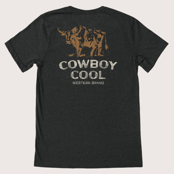 Cowboy Cool Toro T-Shirt - Broken horn