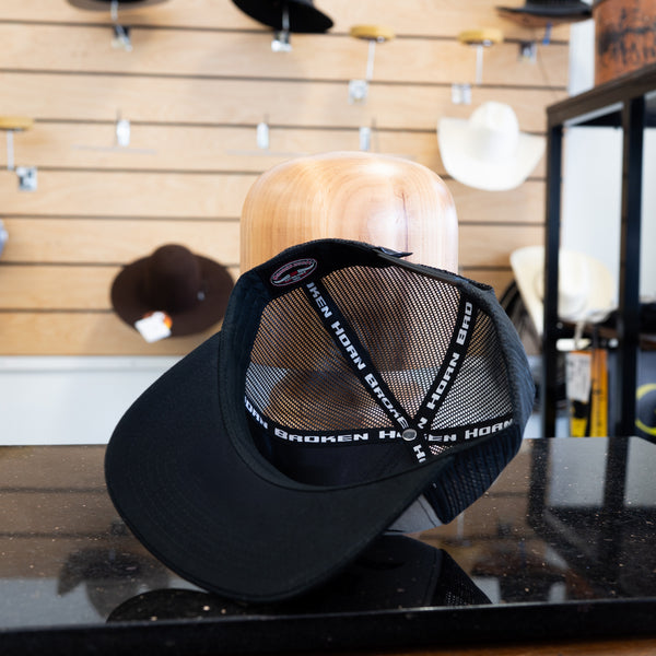Broken Horn Cap 3D Embroidery Cream/Black - Broken horn