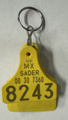 Keychain - Cow Tag