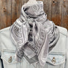 Silver Jacquard Wild Rag -