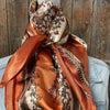 Burnt Orange & Tan Wild Rag