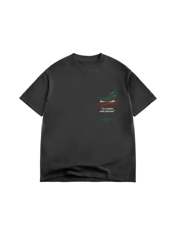 Los Sundays Tequlia The Picante Tee - Vintage Black / White - Broken horn